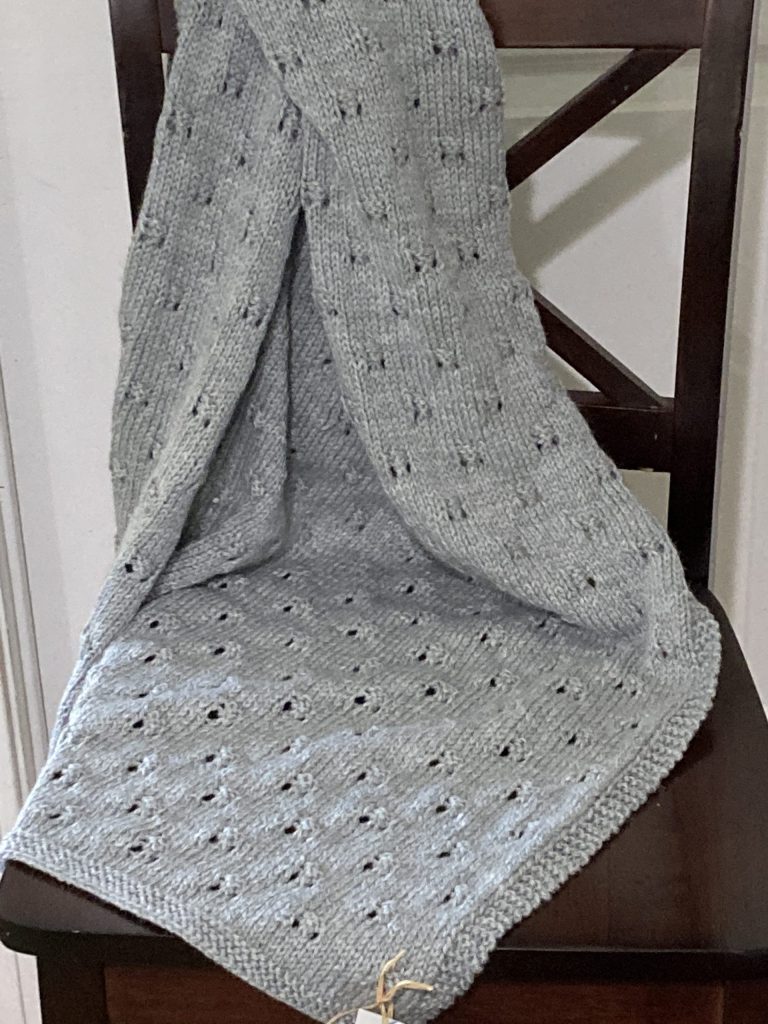 Flannel Gray Baby Blanket