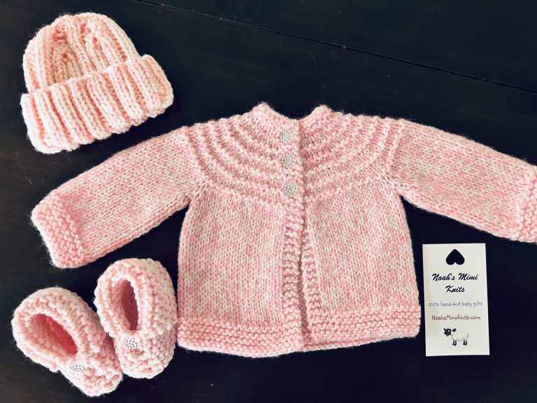 Princess Bling Sweater, Hat & Booties Set