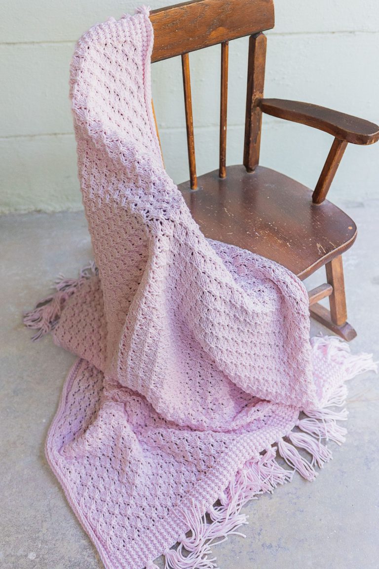 Diamond Lattice Baby Blanket