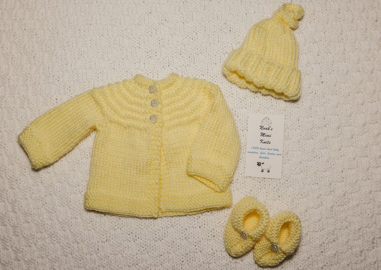Sweater, Hat & Booties Set