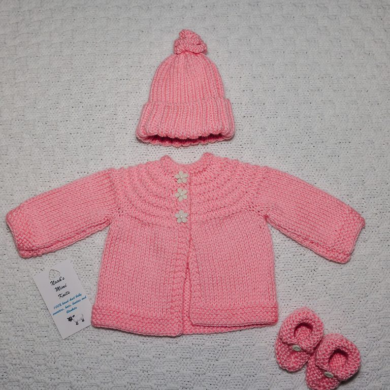 Sweater, Hat & Booties Set